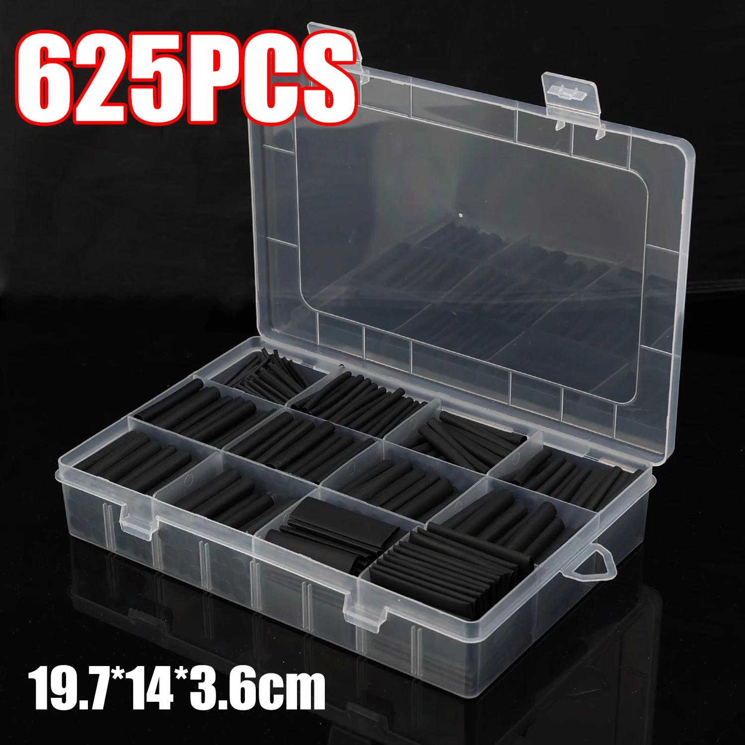 

Black Heat Shrink Tube Kits Thermoresistant Tubing Shrink Wire Wrapping Electrical Connection Cable Insulation Sleeves Protecter чорний