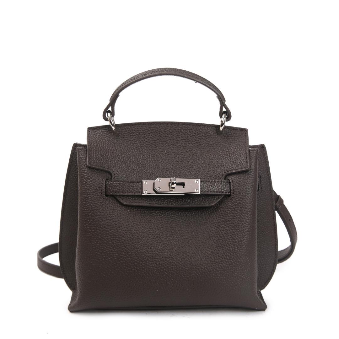 

Кожаная сумка 2025 Новая женская сумка Мода Сотни ретро многослойных сумок из коровьей кожи На одно плечо Сумка из натуральной кожи 20x8x20cm кофейный