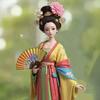 Ancient Lady Keychain Cute 2D Acrylic Chinese Doll Charm Fashion Car Mirror And Bag Accessory Desktop Ornament Gift