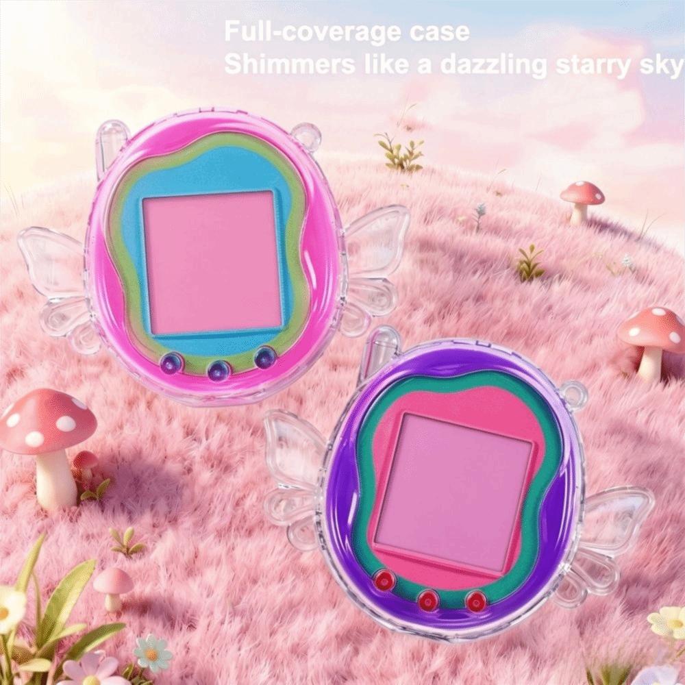 Clear Design Protective Case Anti Scratch Smooth Edges Protective Cover Full Body Protection PC for Tamagotchi Uni