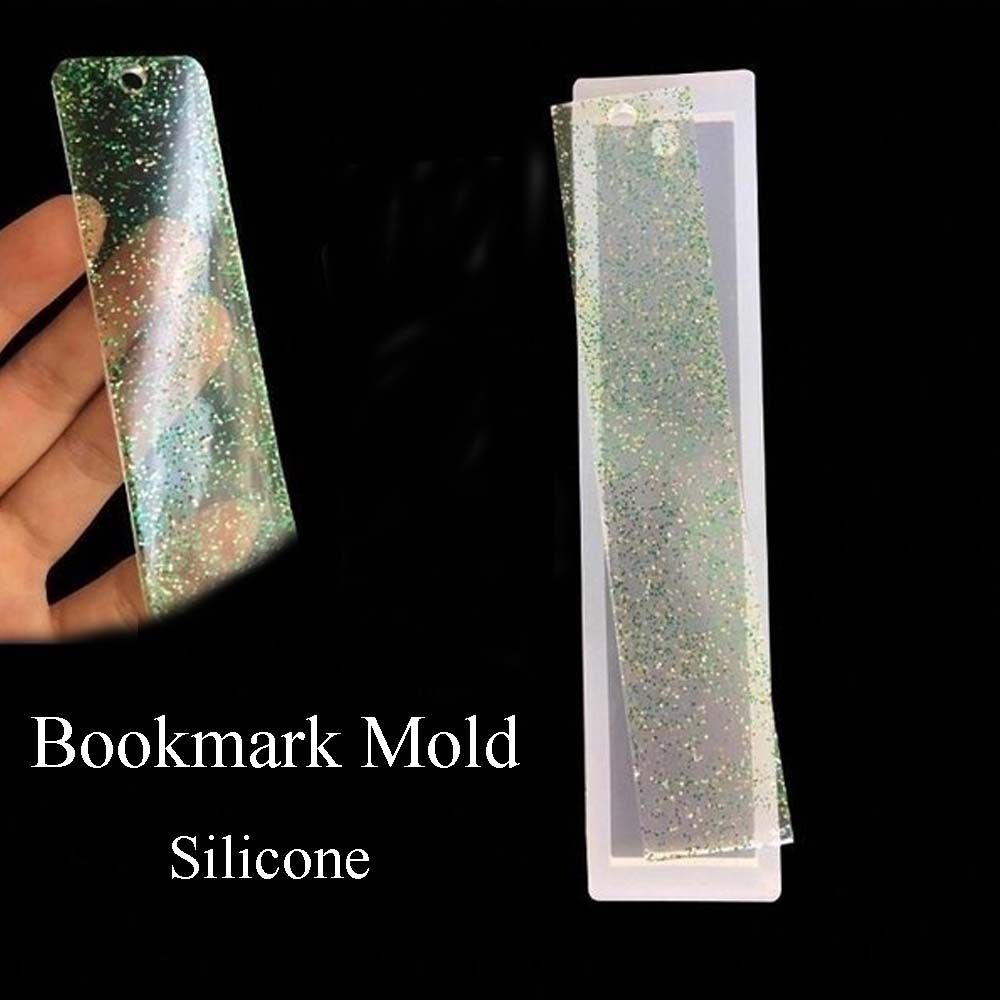 Handmade Resin Transparent Rectangle Silicone Equipments Bookmark Mold Mould Making Jewelry Tools