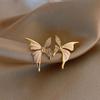 Enamel Butterfly White Color Animal Stud Earrings for Women New Trend Girl Korean Love Aesthetic Daily Life Minimalist Jewelry