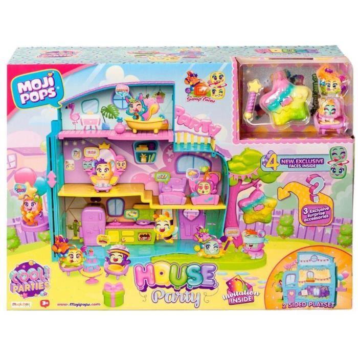 Ensemble Maison MojiPops Party house avec piñata et figurines exclusives