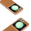 For Samsung Galaxy Z Flip7 FE 5G/Z Flip6 5G Case Electroplating Phone Cover Carbon Fiber Texture PU+TPU Protective Case