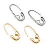 Sicherheitsnadel Ohrringe für Damen Minimalistische Hoop Pin Ohrringe Moderne Ohr-Creolen Stecker für täglichen Schmuck Street Dating Party