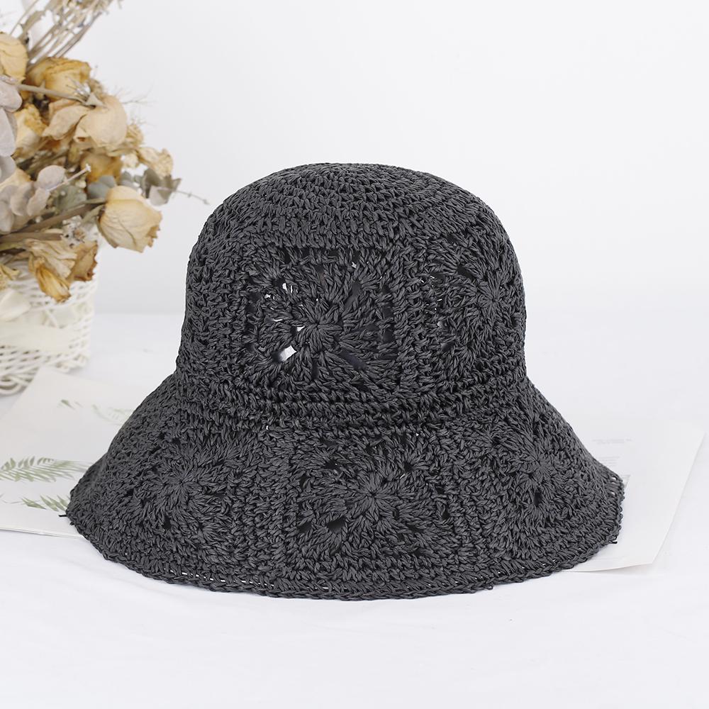 Women Straw Hats Crochet Hat Bucket Hat Uv Protection Sun Visor Beach Hats Women Visors Foldable Female Women Summer Sun Hat