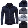 Mens Jackets Hoodless Sweatshirts Men Stand-up Collar Jacket Retro Coat Hoody Cardigan Zipper Coats