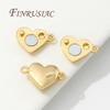 18K Gold/Rhodium Plated Magnetic Clasps For Jewelry Making,Heart Connectors For Bracelets Accessories DIY Necklace Findings
