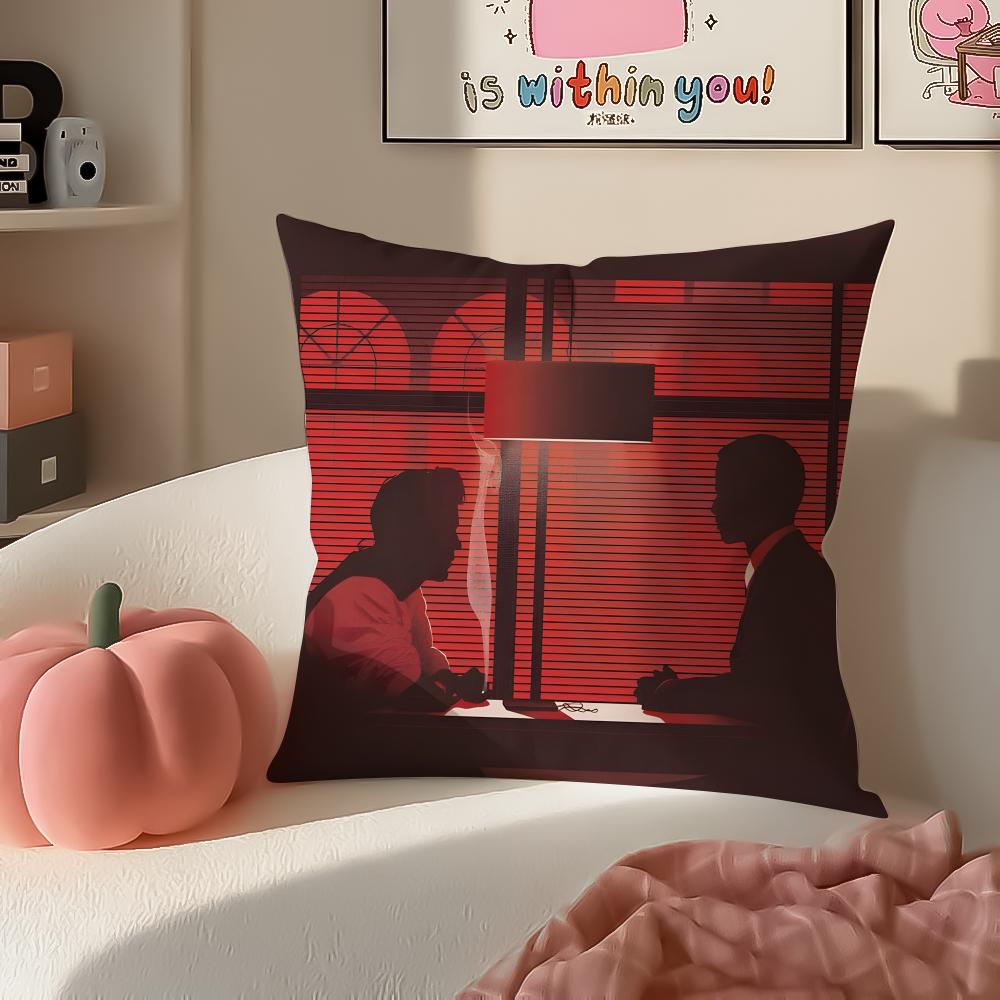 

Romantic Tragic Film IInterview with the Vampire Cushion Cover Pillowcase Short Plush Invisible zipper Room Sofa Cushion Cover 30X30cm