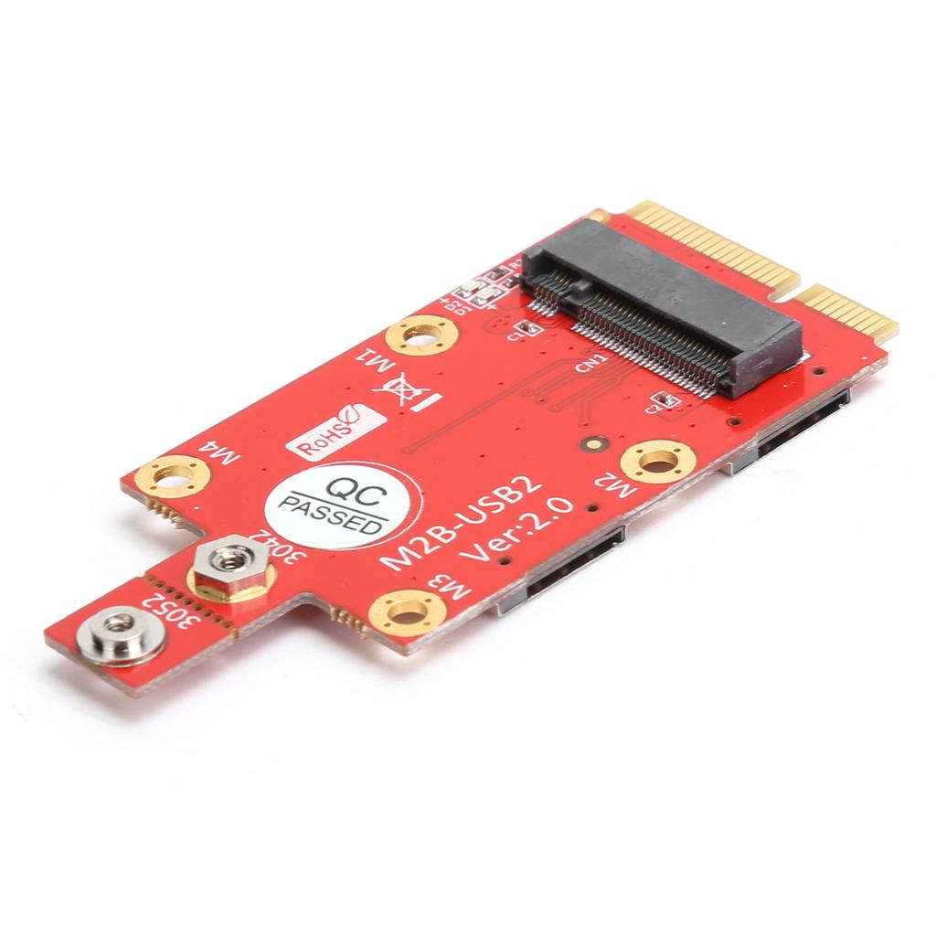 M.2 to Mini PCIE Adapter Converter Dual NANO SIM Card Slot with M2 Screw Screwdriver Kit
