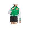 Adidas Originals Color Block Striped Retro Sports Zip Jacket Women Jackets Green IU4769