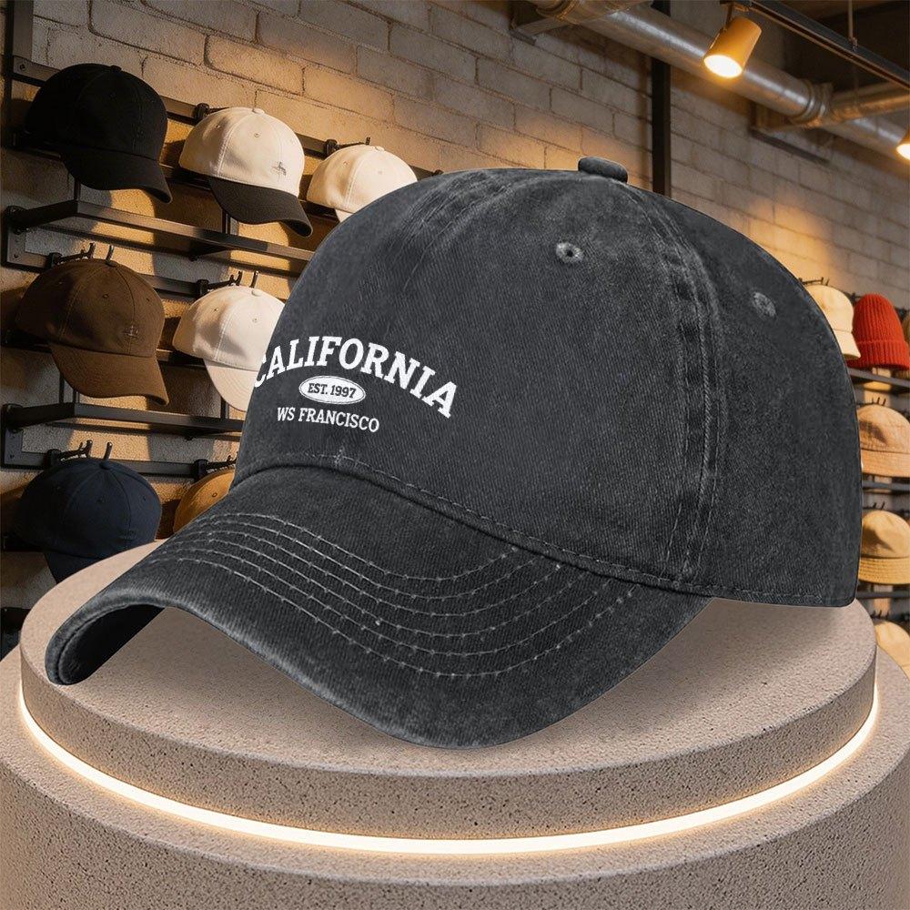 San Francisco Kalifornien Baseballkappe mit Buchstabenaufdruck Verstellbare Lässige Mütze für Partys Sport Alltagsbekleidung