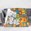 snoopys Throw Blanket for Couch cartoon dog Soft Fuzzy Plush Blanket 50x60 Inches Multiple Sizes Bedspreads for All Seasons