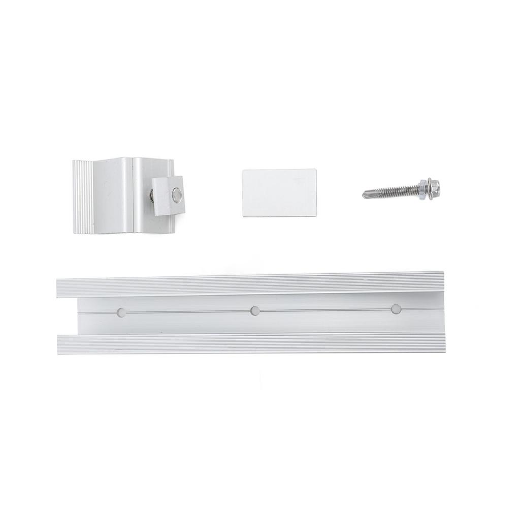 4Set Solar Panel Mounting Rails Z Brackets Kit Aluminum Alloy Roof Solar Panel Mounting Bracket System Kit HZ0101