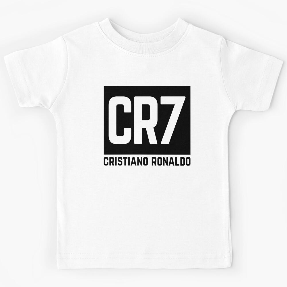 Cristiano Ronaldo black Kids T-Shirt 130