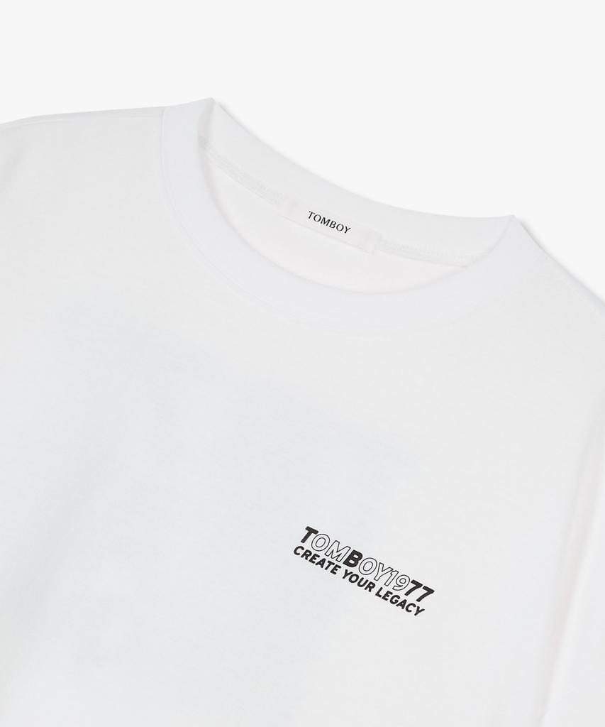 STUDIO TOMBOY Unique Lettering Short Sleeve T-Shirt_White 9176222994