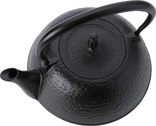 Calidad Japonesa: Artesanía Tradicional, Hierro Fundido de Nanbu, Tetera de Hierro, 1.2L, Piel Negra