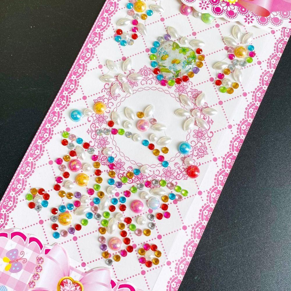 DIY Mobile Phone 3D Gem Stickers Scrapbooking Crystal Rhinestone Sticker  Children Toy