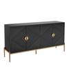 Modern Sideboards, Cabinets, Storage Cabinets, Chest of Drawers, suitable for Living Room/Dining Room/Entrance, 162 x 40 x 80cm (W/H/D)