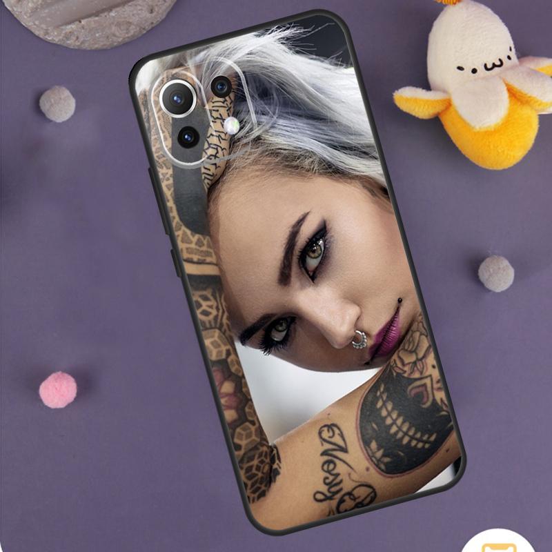 

Sexy Tattoo Girl Case For Xiaomi 15 14 Ultra 13T 14T 15T 17 Pro Max POCO F8 Ultra F5 F6 F7 X5 X6 X7 Pro Cover POCO X5 Pro