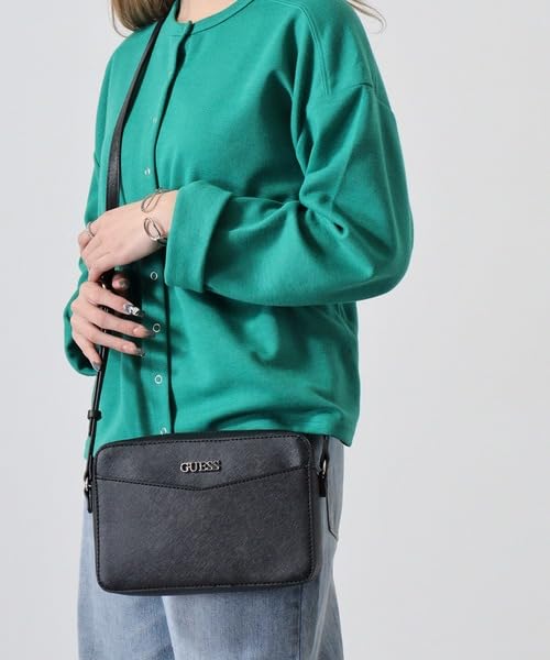 Guess McClain Mini Camera Crossbody Shoulder Crossbody SF872979 Bag, Black, Bag, Gold, (Black)