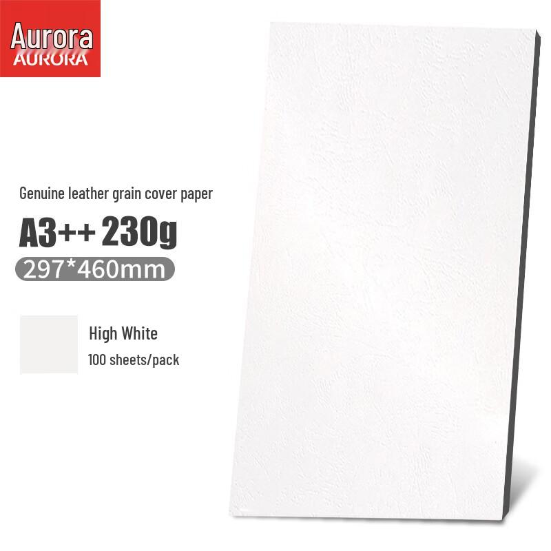 Aurora Genuine Leather Texture Cover Paper, 100 Sheets CN Plug (adapter Included)