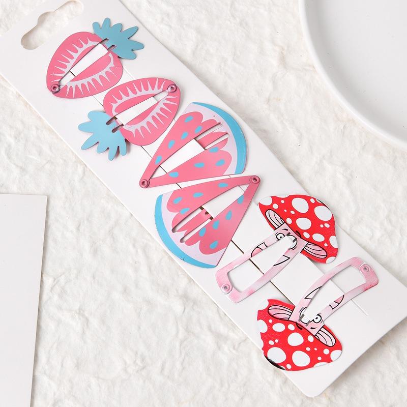 Cute Cartoon Fruit Hairpins Set Children Baby Girls Kid Kawaii Hair Clips Pin Barrettes Accessories Hairgrips Headdress Headwear