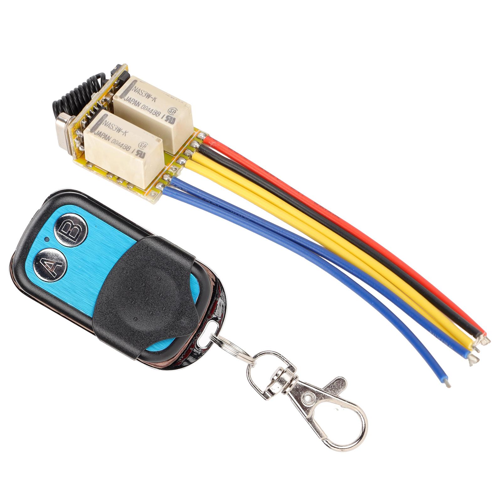 

Mini RF 2CH Relay Switch 433MHz DC3.7‑12V Wireless Relay Transmitter and Receiver for Home