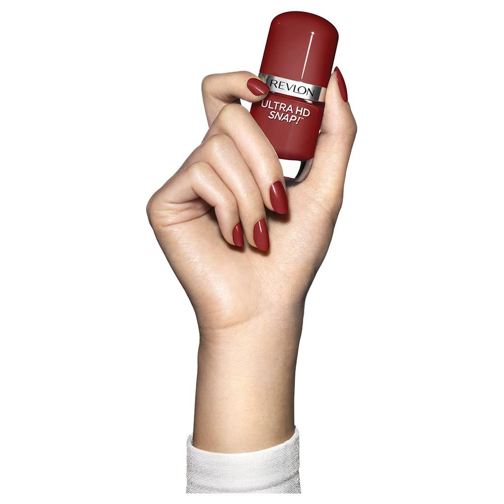 Revlon Ultra HD 014 Red and Real Quick Dry Quick Dry High Color No Base or Top Coat Nail Color Nail Polish REVLON 8ml Snap! Required!