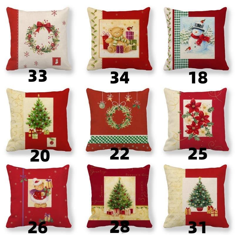 Vánoční jednoduchý dárek na večírek čtvercový povlak na polštář používaný pro domácí dekoraci pohovky na polštář (45 cm * 45 cm)