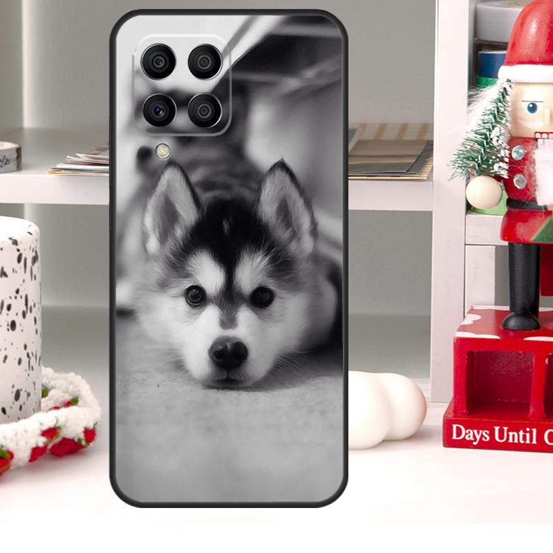 Funny Siberian Husky Dog For Samsung Galaxy M55 M15 M13 M23 M33 M53 M20 M21 M51 M12 M32 M52 M34 M54 M31s M30s Case
