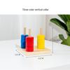Montessori Wooden Drawer Box Early Education Textile Drum Pressure Ball and Puzzle Toys for Kindergarten