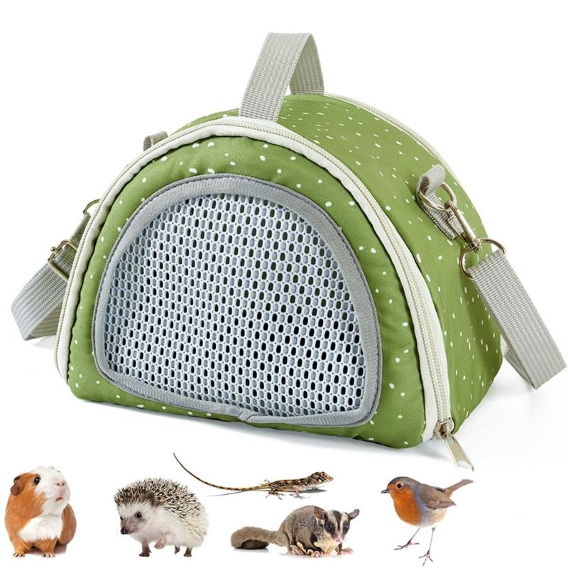 Multifunctional Hamster Carriers Bag Breathable Small Animal Travel Handbag With Safety Strap And Ventilation Holes