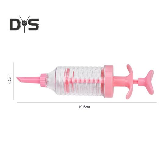 1 Set Pastry Nozzle Kit Food Grade Safe Pink DIY Baking Cake Decorating Syringe