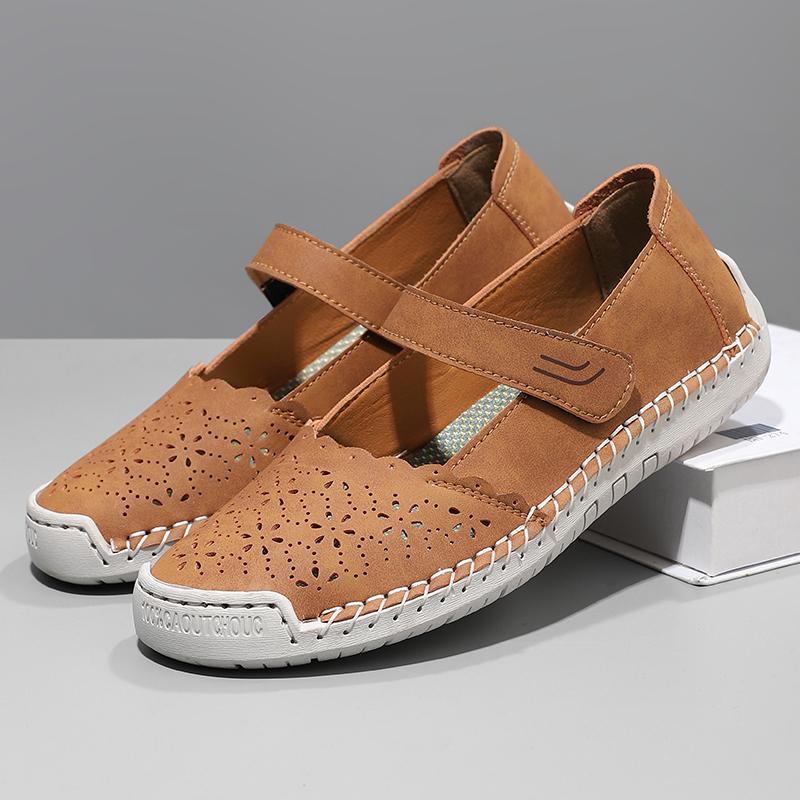 Women Sandals Summer Platform Breathable Shoes Year Leisure Mother Shoes Soft Bottom Fashion Platform Sandals Womens Shoes36-44