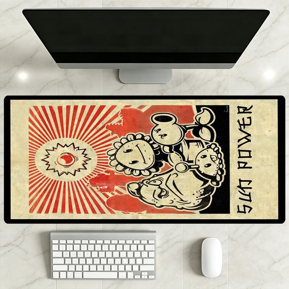 Plants Vs. Zombies Large Mouse Pad Gamer Mousepad Study Desk Mat Non-Slip Rubber Base Perfect for Office Laptop Gaming Setup