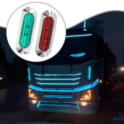 2 Pieces Truck Side Marker Indicator Lights Accessory Durability Premium Practical Replace Easy