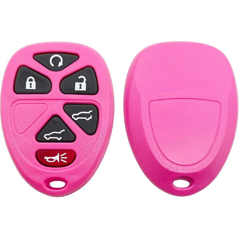 Replacement Key Fob Shell Keyless Entry Remote Car Key Fob Case Fits for Chevy Tahoe Suburban Cadillac Escalade GMC Yukon 2007-2014 6 Buttons Pad