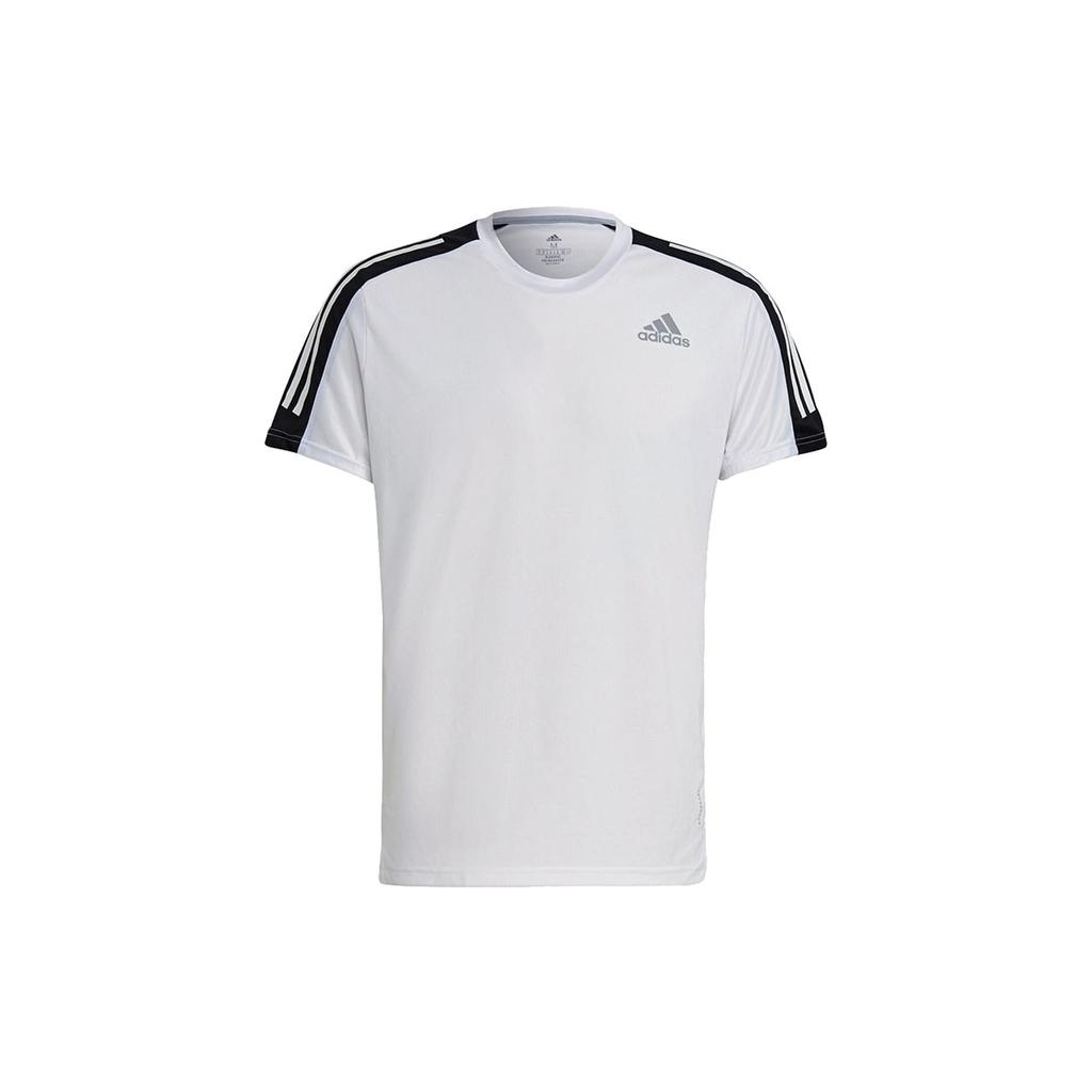 Adidas Running T Shirts Men's White Crew Neck Moderate Other GM1596