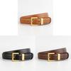 Genuine Leather Womens Belt For Casual And Business Wear With Metal Buckle