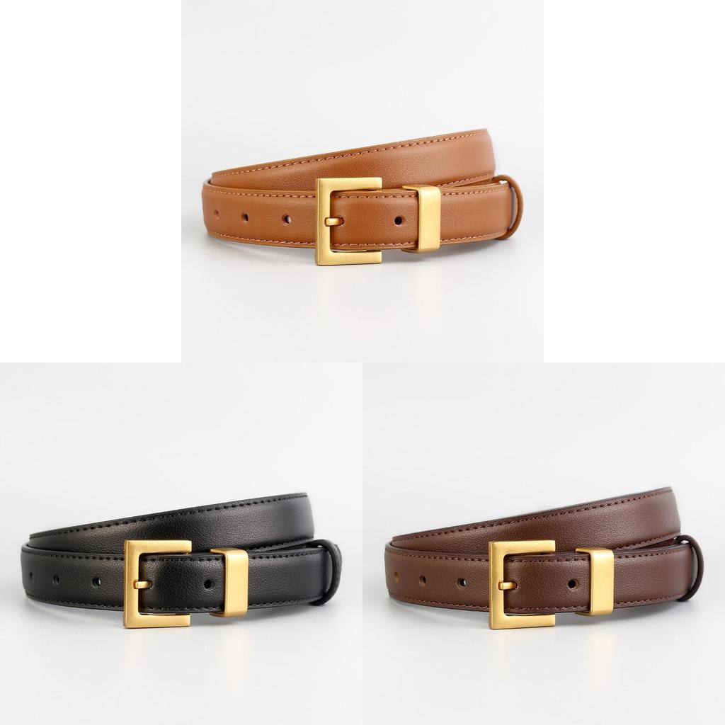 Genuine Leather Womens Belt For Casual And Business Wear With Metal Buckle