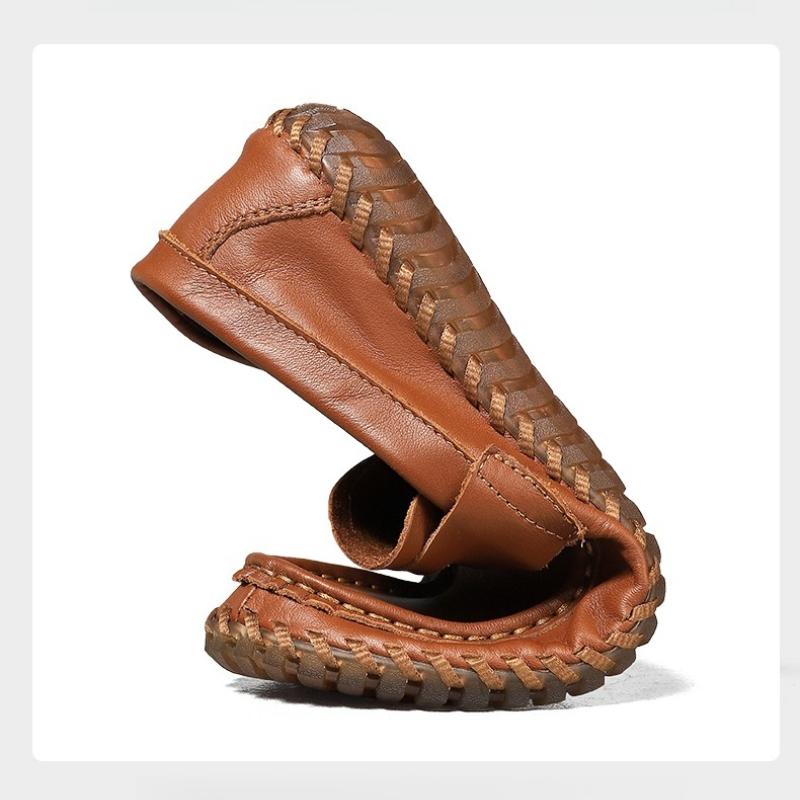 Men's Shoes Casual Formal Loafers Moccasins Italian Breathable Slip on Male Boat Shoes