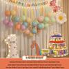 Xiaohongshu First Birthday Balloon Decoration Set for Boys and Girls: Party Background Scene Arrangement