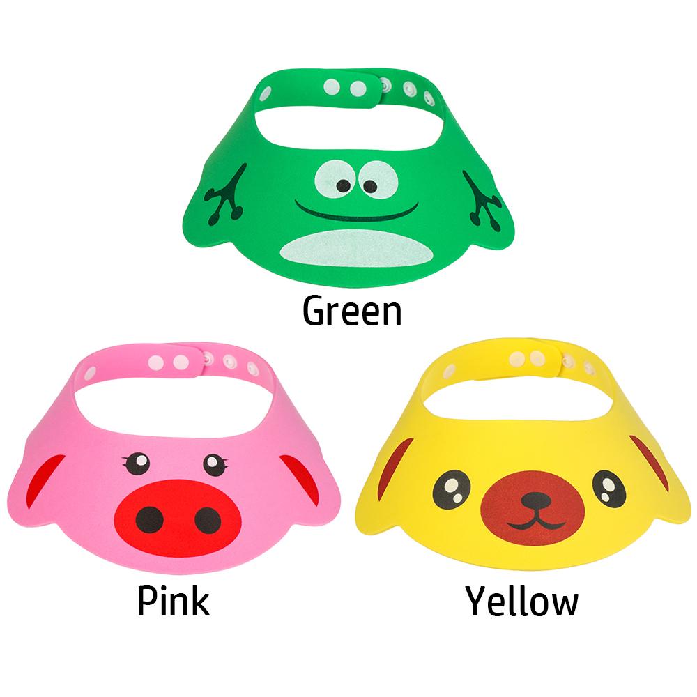 1PC Adjustable Baby Shower Caps Child Shampoo Hat Wash Hair Shield Bath Visor Hats Waterproof Ear Eye Protection Infant Supplies