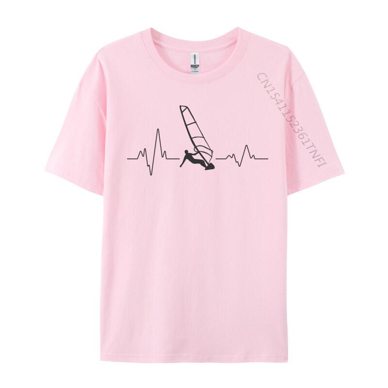 Windsurfing Windsurfer Serce Koszulki Zwykłe Góry T Shirt Sporty Wodne T Shirt Mężczyźni Żeglarstwo Miłośnicy Surferów Koszulka