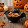 Leuchtende Geisterfledermaus Schreibtischdeko Tablett Niedliche Halloween Snackschale Schreibtischorganizer