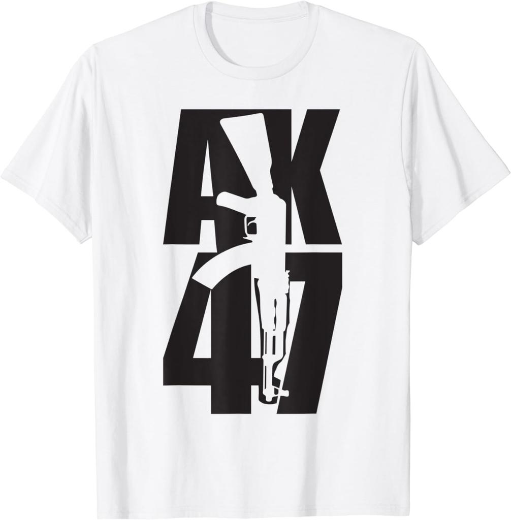 Original Ak47 Kalashnikov Ak47 Gun Soviet Rifle Tshirt Unisex Street Casual Breathable Clothing Oversized Shortsleeved Shirt