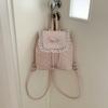 Schoolbag Korean Version of Fashion Age-reducing Ballet Backpack 1011 Spring and Summer New Lace Texture Small Backpack Tide