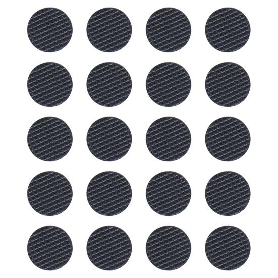 

20Pcs Guitar Pick Grip Self-adhesive Ultra Thin Rubber Anti-sweat Round Guitar Pick Grip for Guitarist чорний