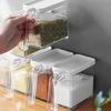 Seasoning Box with Cover and Spoon Seasoning Rack with Cover and Spoon Household